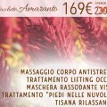 Pacchetto Amaranto: Massaggio Corpo Antistress + Trattamento Lifting Occhi + Maschera Rassodante Viso + Trattamento 