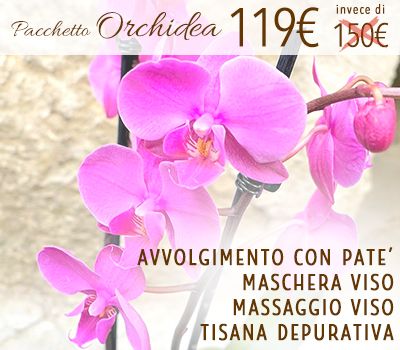 Pacchetto Orchidea: Avvolgimento con Patè Depurativo e Drenante + Maschera Viso + Massaggio Viso + Tisana Depurativa